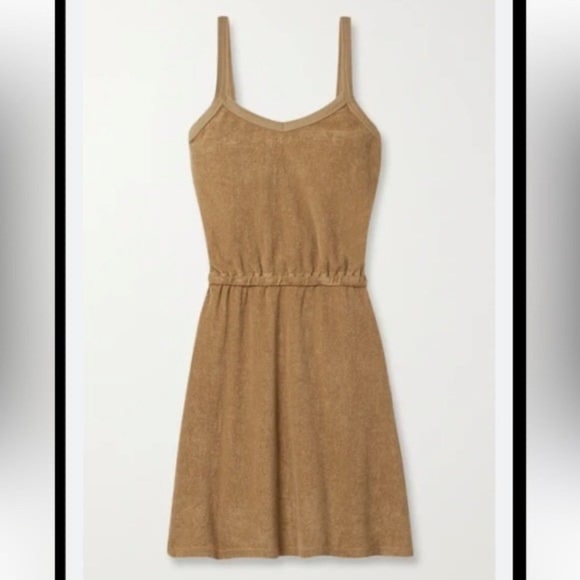 Susie Kondi Neutral Floral Silk Dress